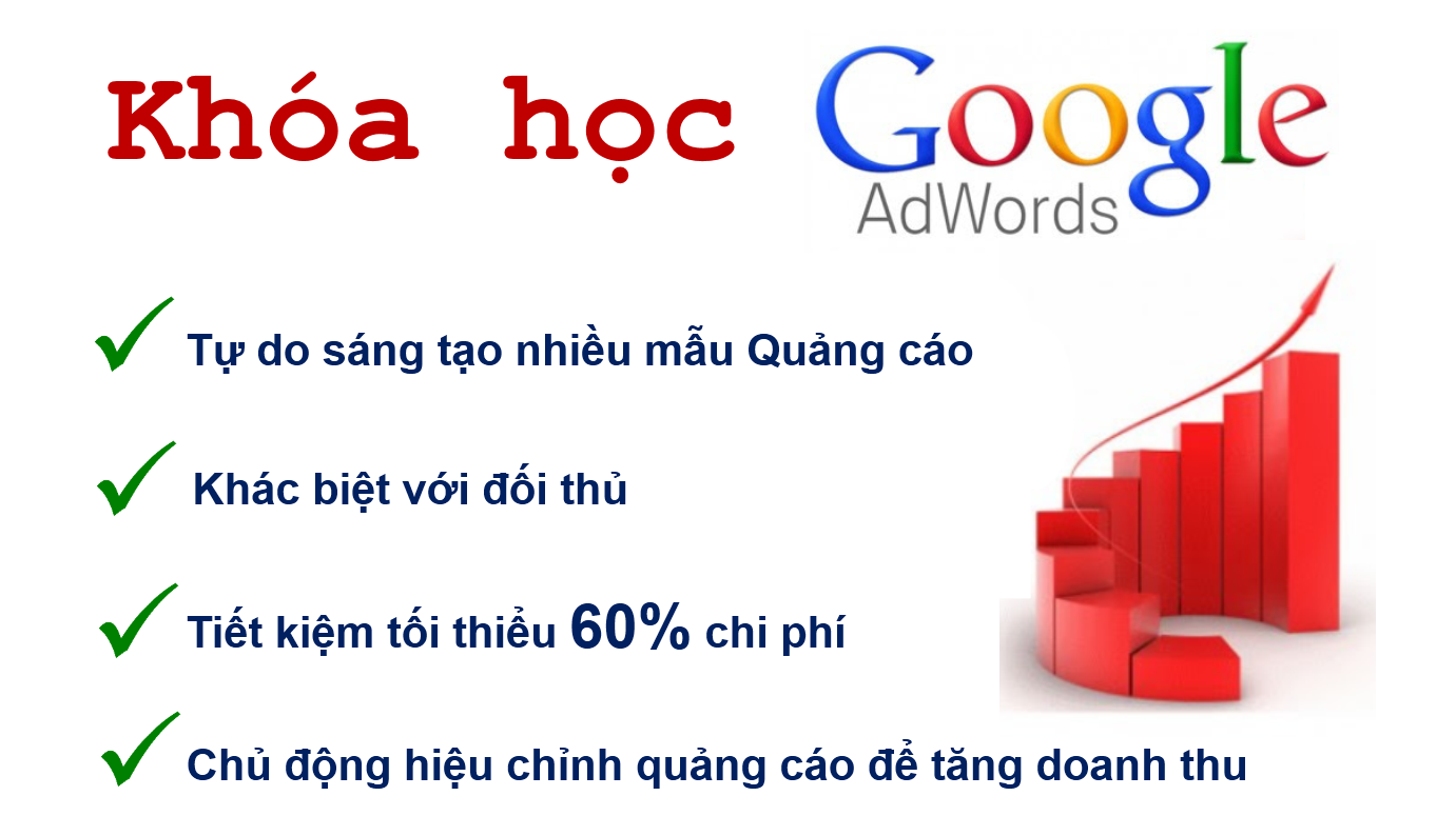 Khóa học quảng cáo Google Adwords giá rẻ tại TP. HCM
