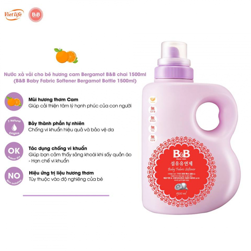 B&B Baby Laundry Detergent Bottle